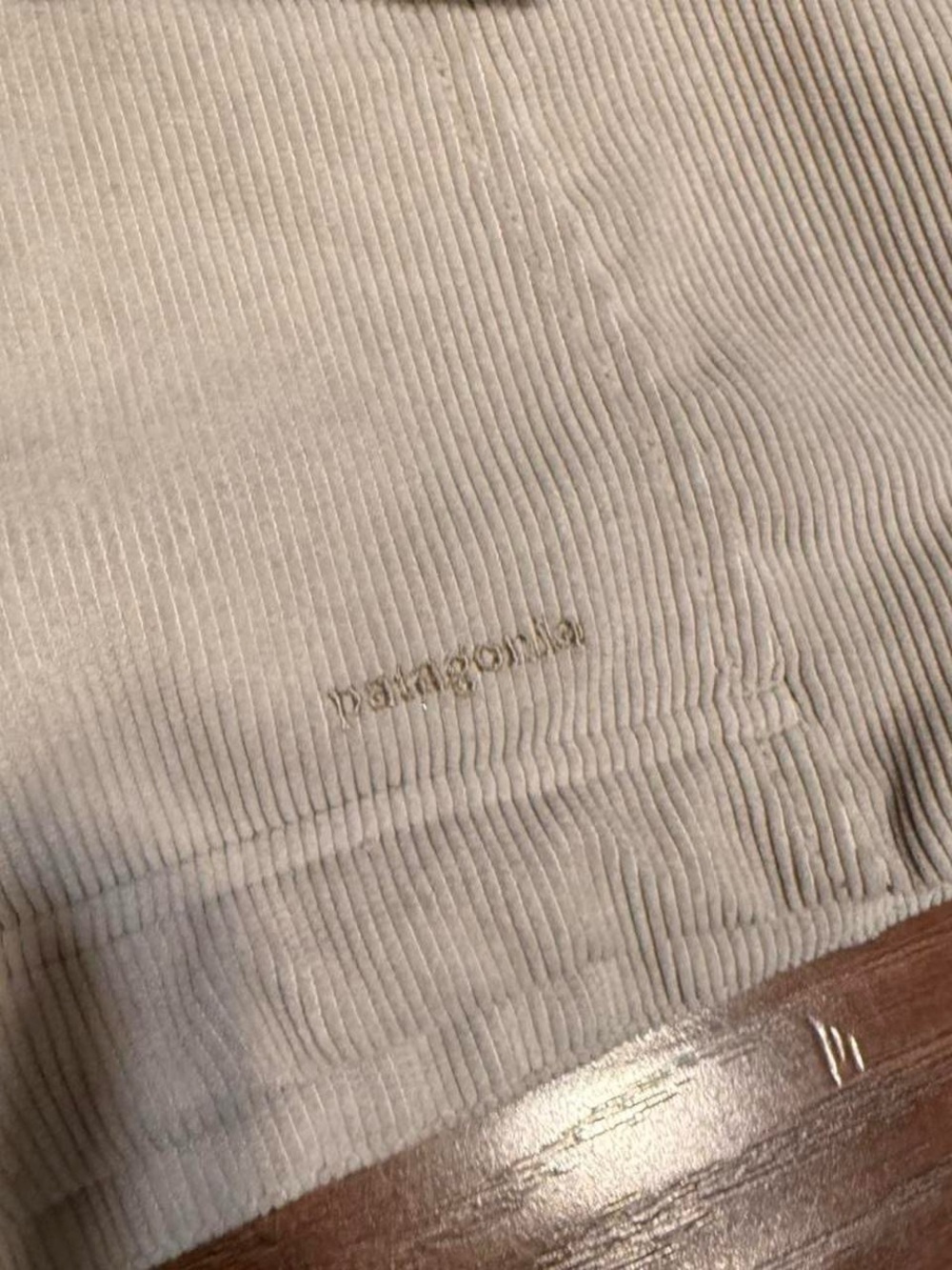 Y2K Patagonia Corduroy Hooded Snap Down Bomber Jacket - Picture 3 of 4